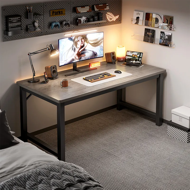 Esports Gaming Houses - โต๊ะคอมพิวเตอร์ทรงสี่เหลี่ยมเรียบง่ายสำหรับห้องนอน โฮมออฟฟิศ โต๊ะเกมมิ่งอีสปอร์ต โต๊ะทำงานสำหรับบ้านเช่า