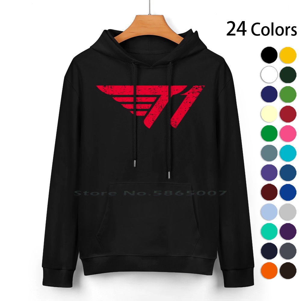 Esports Gaming Hoodie - เสื้อสเวตเตอร์มีฮู้ดผ้าคอตตอนแท้ T1-2.0เสื้อสเวตเตอร์มีหมวกสไตล์ SKT T1เทเลคอมีให้เลือก24สีวิดีโอเกมเกม Skt1 T1เกมอาเขตย้อนยุค100%