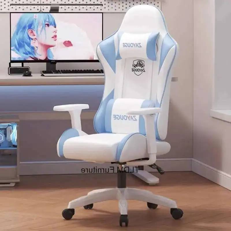 Esports Gaming Furniture - เก้าอี้สำนักงานสำหรับเล่นเกม เก้าอี้อีสปอร์ต เก้าอี้ปรับเอนนอนได้สะดวกสบาย เก้าอี้คอมพิวเตอร์ทันสมัย เก้าอี้มีที่วางแขน เฟอร์นิเจอร์ห้องนอนสไตล์นอร์ดิก