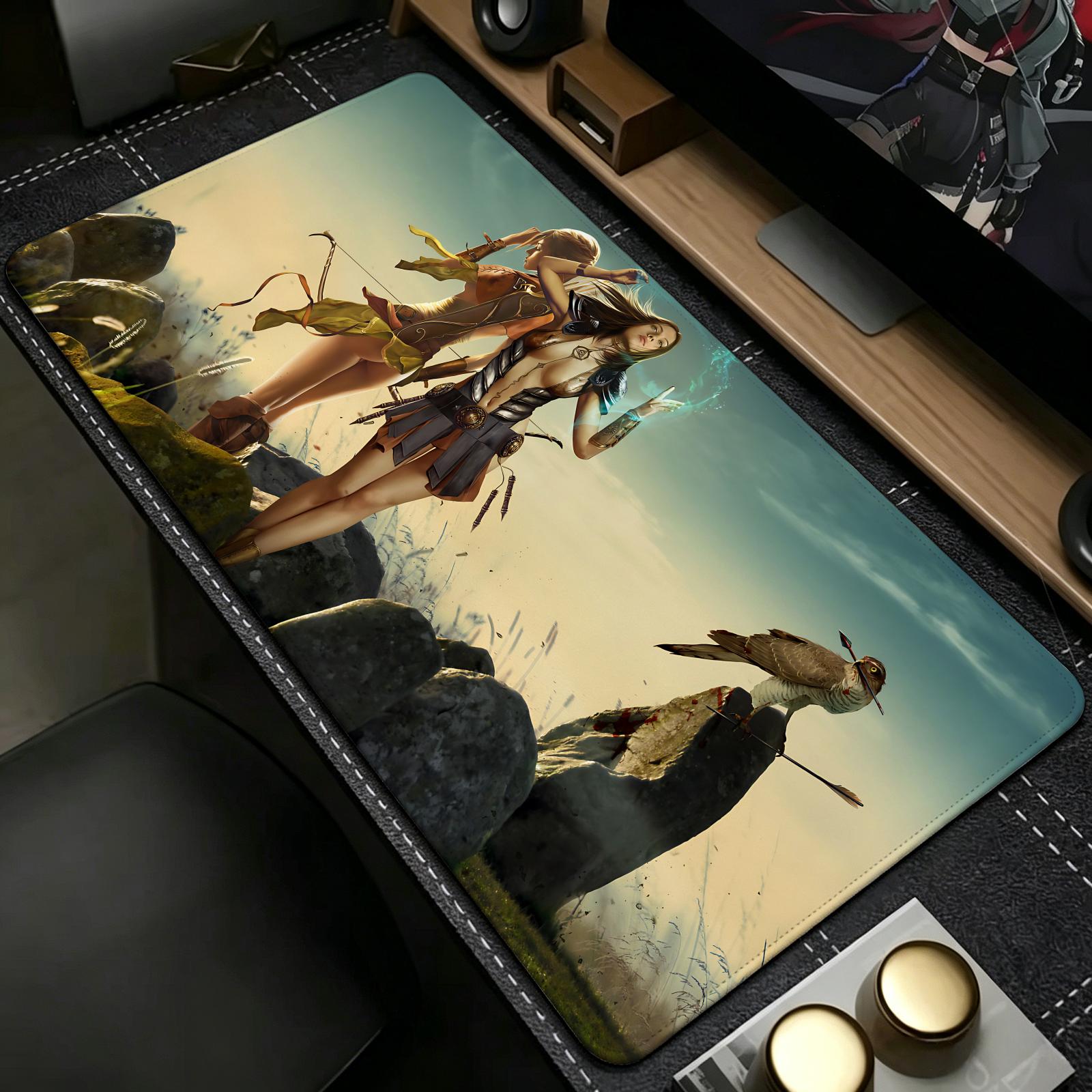 Esports Online Gaming - แผ่นรองเมาส์เกมมิ่ง Black Desert Online Esports ลายเกมส์สุดฮิต