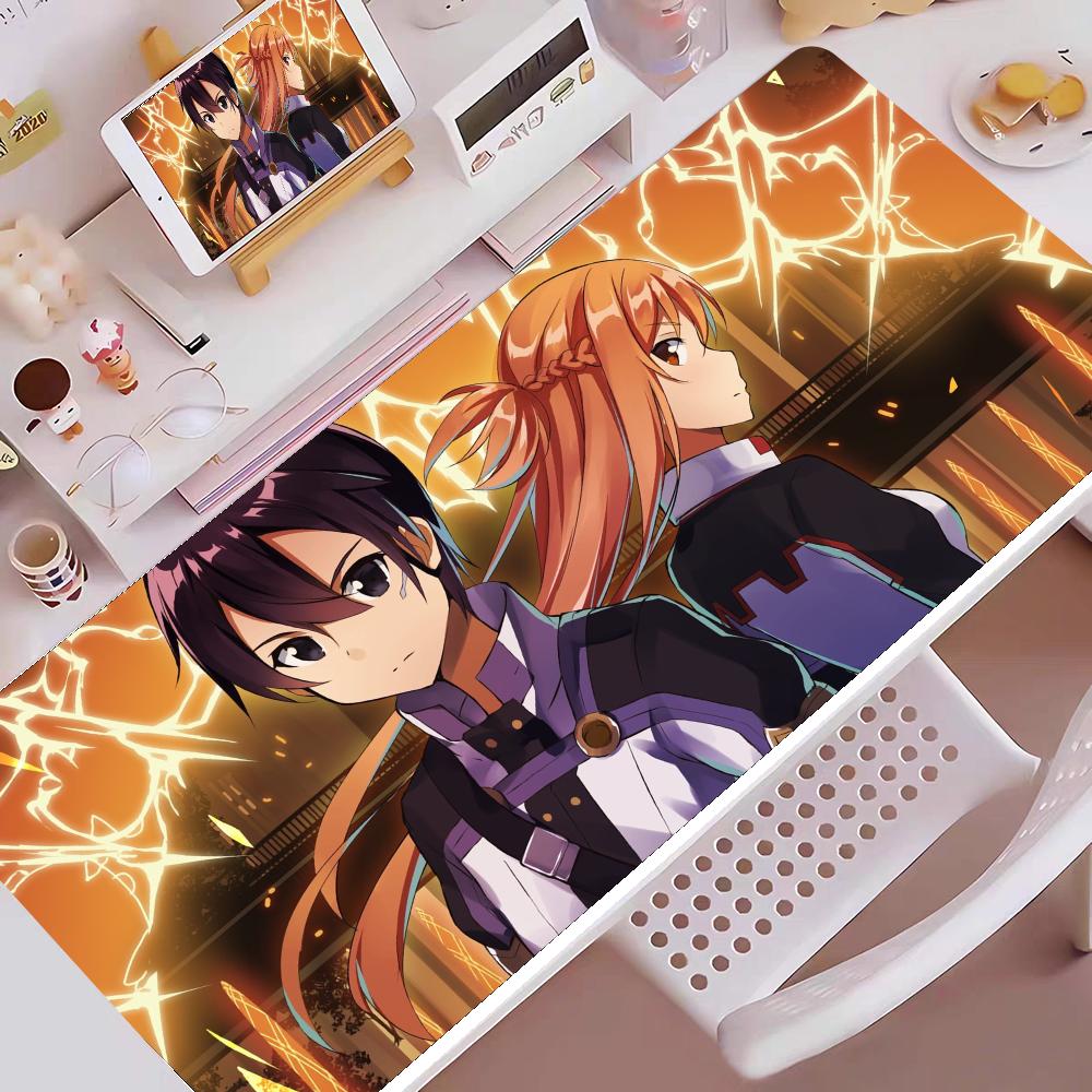 Esports Online Gaming - แผ่นรองเมาส์อนิเมะ Sword Art Online Persona ลายวอลเปเปอร์