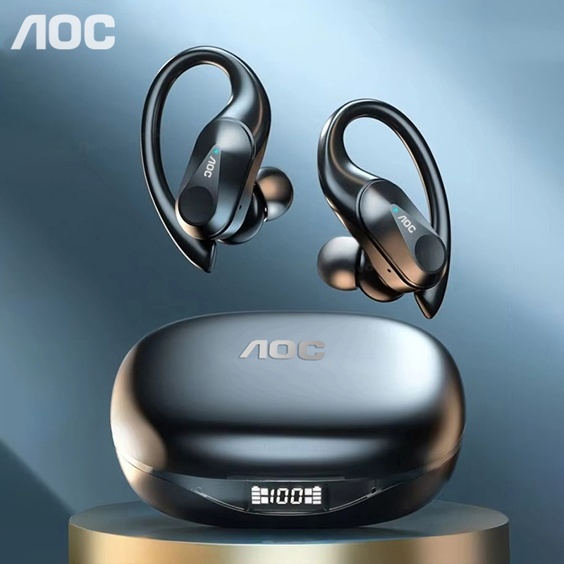 Video Gaming & Esports Usd Acc - ช้อยส์ AOC ชุดหูฟังกีฬาไร้สายบลูทูธ 6.0 หูฟังกันน้ำ LED