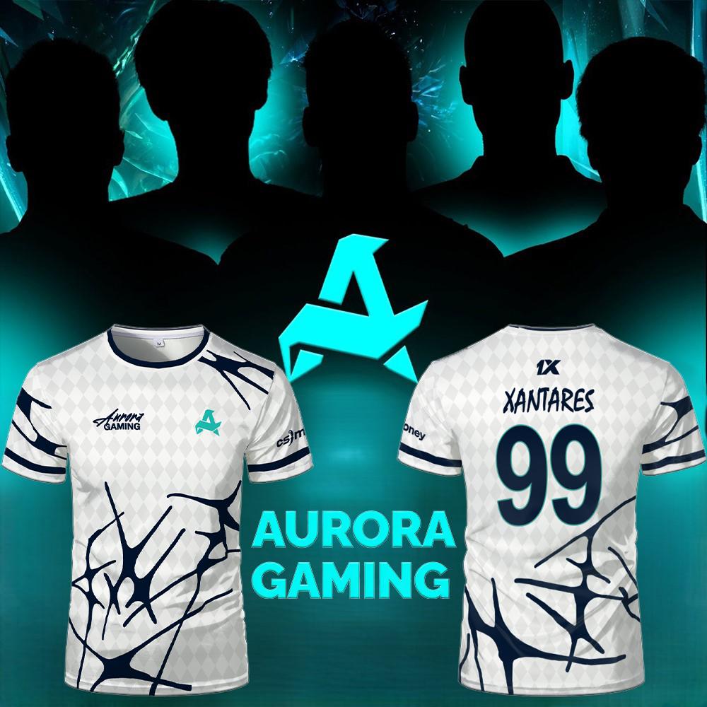 Esports Gaming League - ทีมกีฬา Aurora Gaming Jersey เสื้อยืด XANTARES