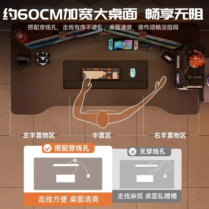 โต๊ะคอมพิวเตอร์สไตล์อีสปอร์ตสี - Esports Gaming Houses บทวิจารณ์และราคา
